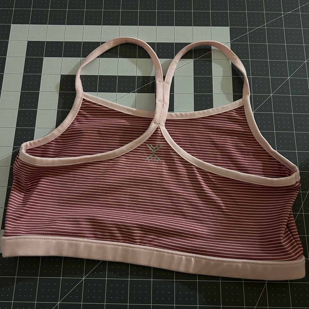 Xersion Pink Striped Kids Tank Top - Picture 4 of 6